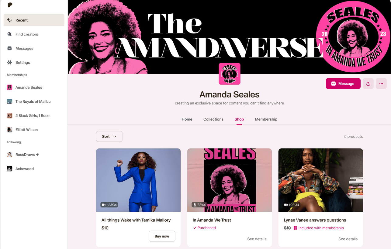 Patreon Shop